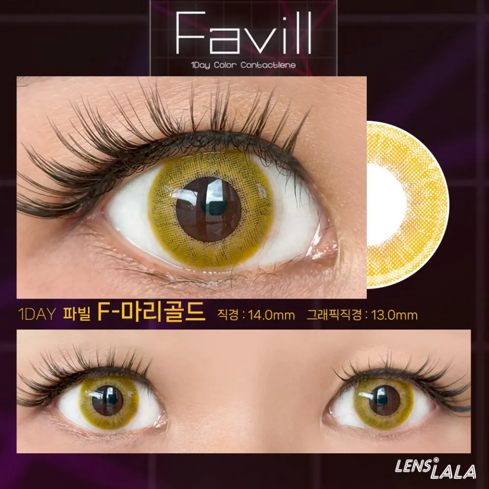 파빌 1DAY F-마리골드 컬러 렌즈