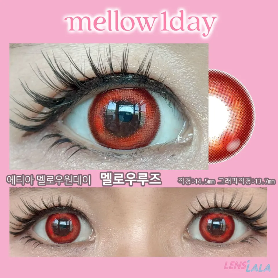 Etia Mellow 에티아 멜로우원데이 1Day 멜로우루즈 컬러 렌즈