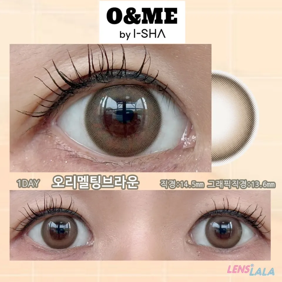 O&ME by I-SHA 오앤미 1day 오리멜팅브라운 컬러 렌즈