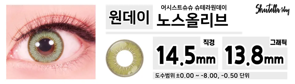 Assist ChouChou 어시스트슈슈 슈테라원데이 1day 노스올리브
