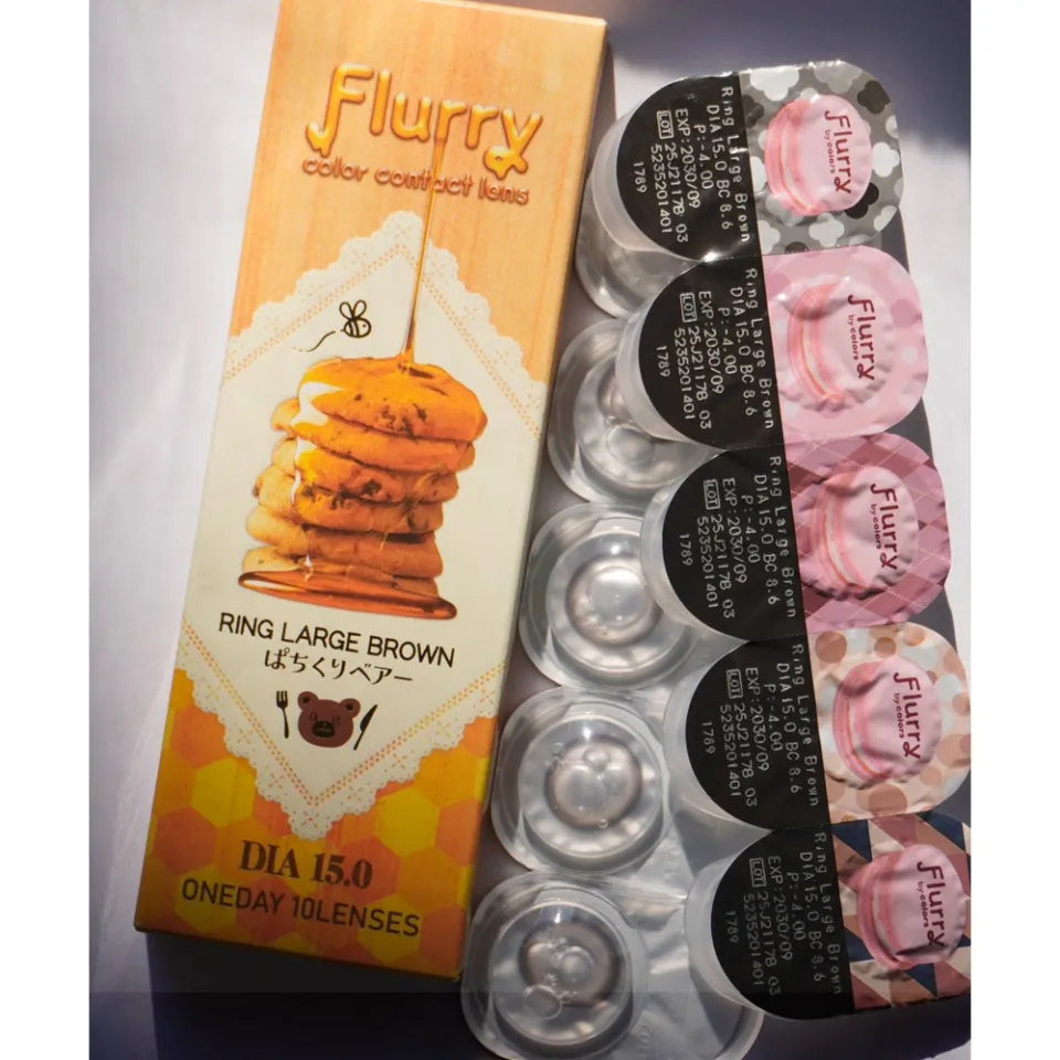 Flurry 플러리원데이 1day 링라지브라운 렌즈 이미지