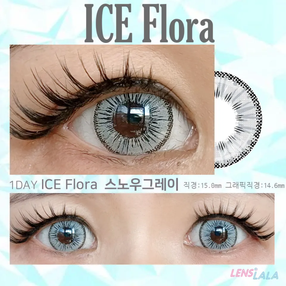 어시스트슈슈 ICE Flora 1day 스노우그레이 컬러 렌즈