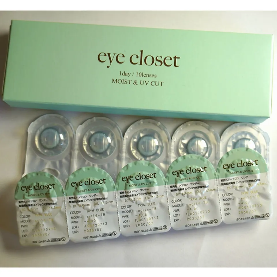 Eye Closet 아이클로젯 원데이 아쿠아모이스트UV 14.5mm 츠쿠요미블루 박스 이미지