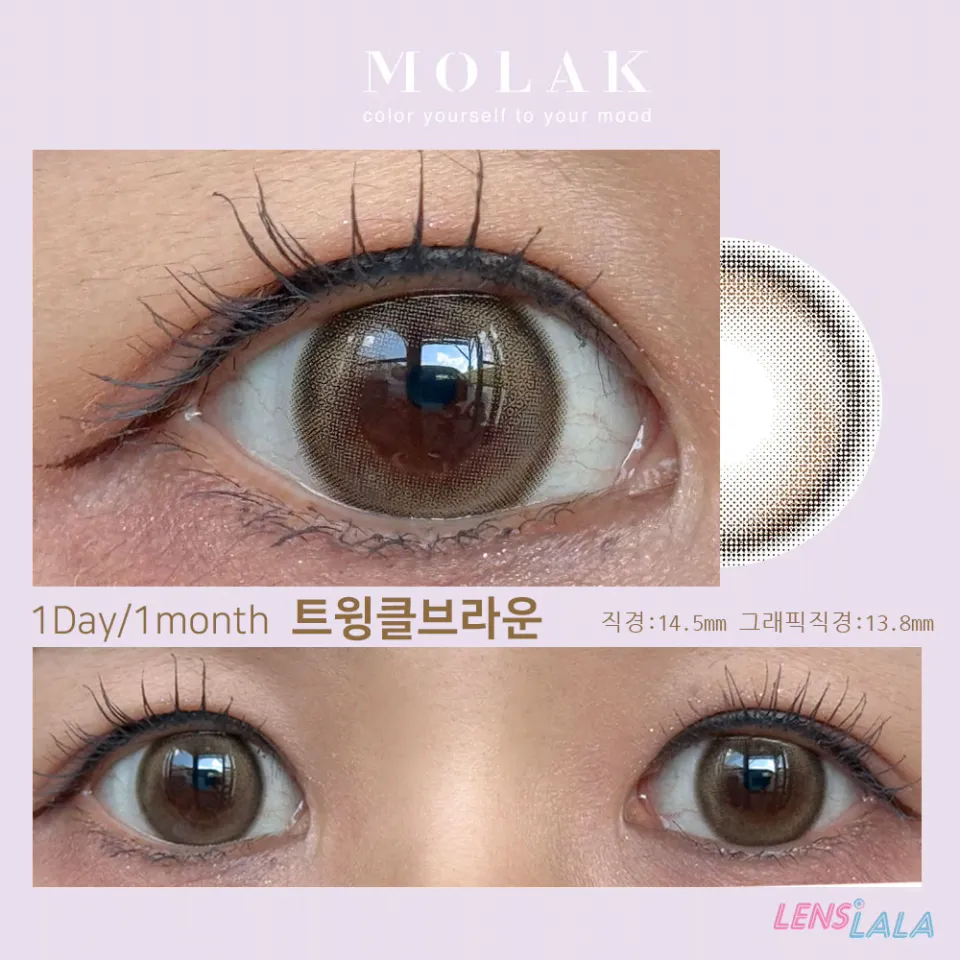 MOLAK 모라쿠 Twinkle Brown 트윙클 브라운 컬러 렌즈